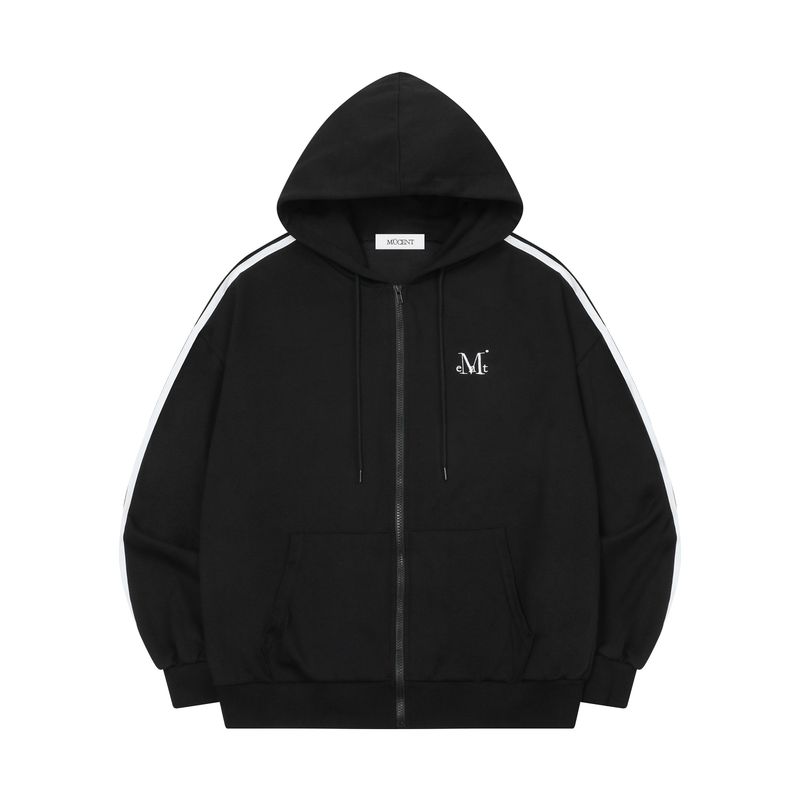 MUCENT（ムセント）の「ラリン トラックライン フード ジップアップ ユニセックス (2Color) （トップス）」