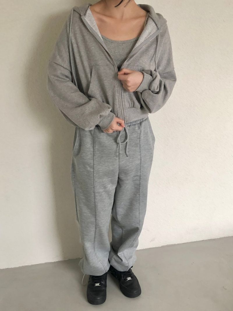 Melora hood zip-up set
