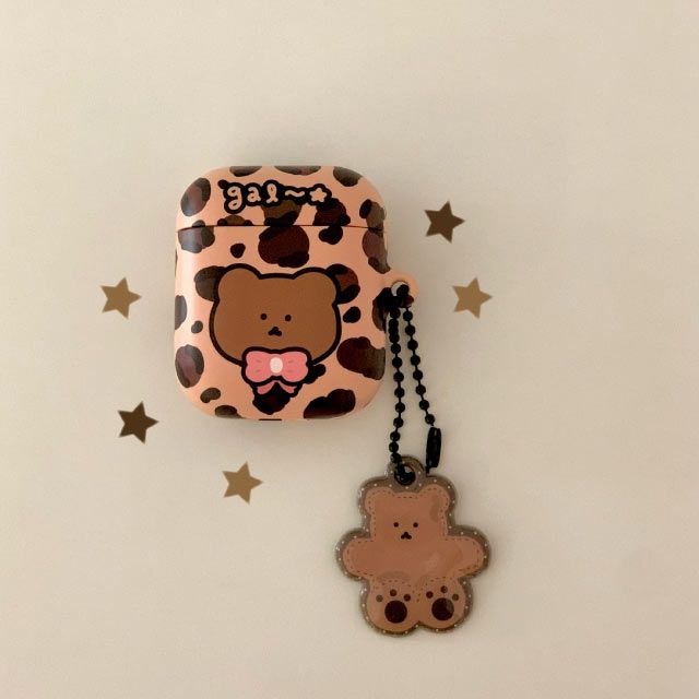 Chanibearの「Gal leopard Airpods Case (Brown)(Smartphone Accessories)」