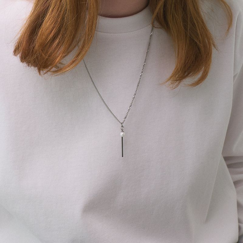 Unisex Necklace Stick Pendant_CLEF HI PEARL NEC