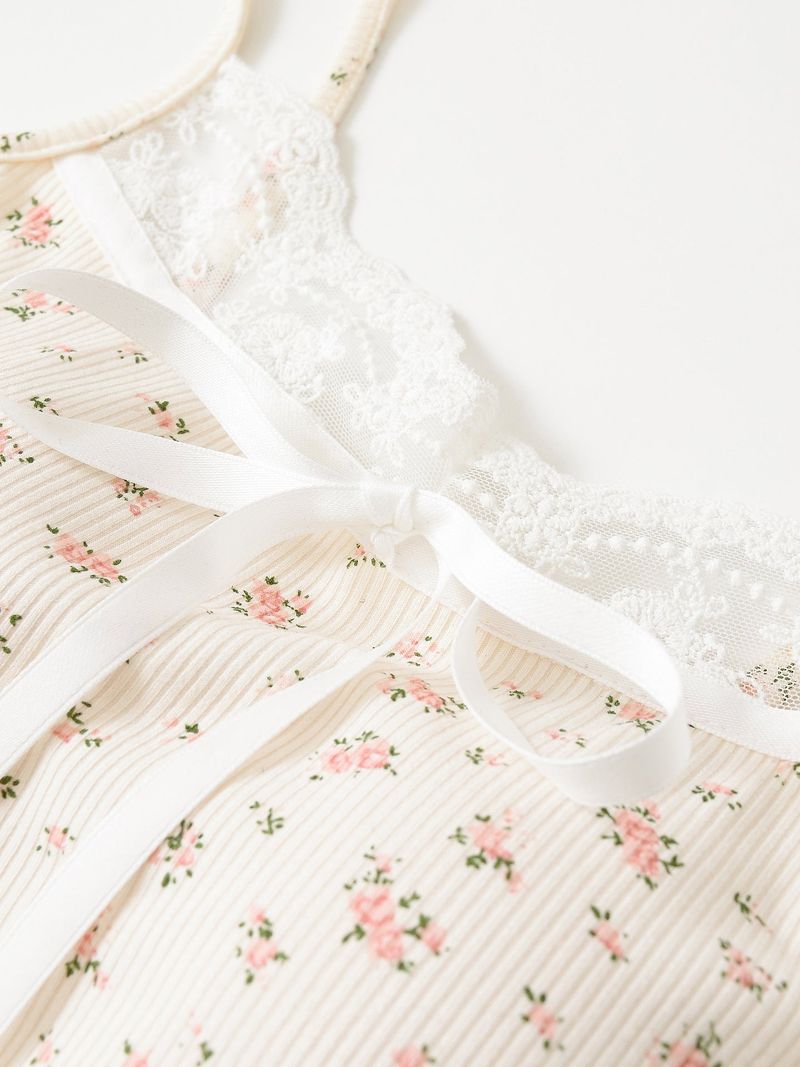 Elva Lace Ribbon Cami Top