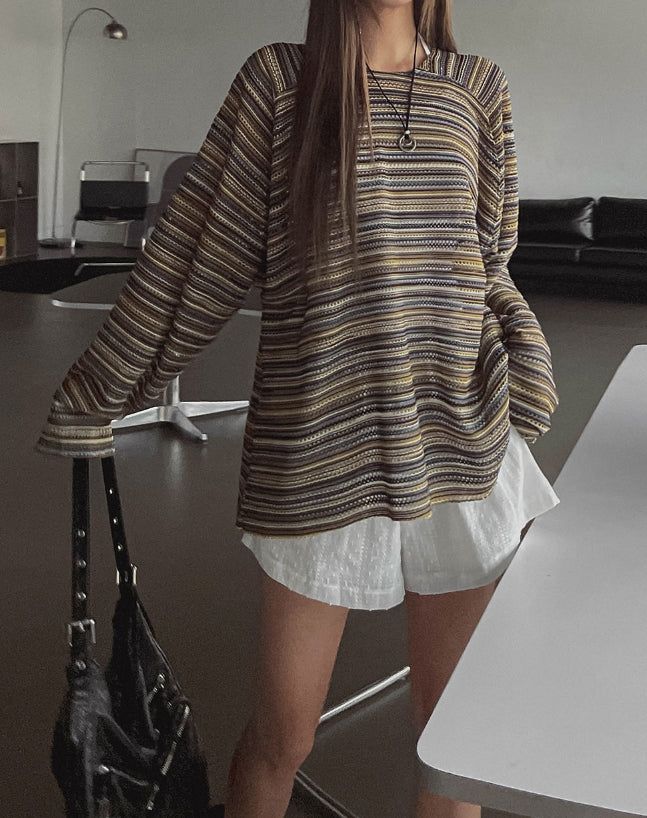Bohemian see-through knitwear
