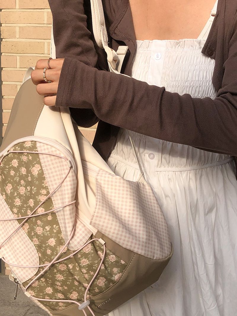 Cottage backpack_vintage rose