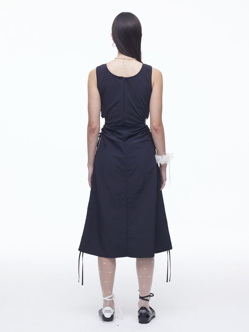 Nylon Heart String Dress (BK)
