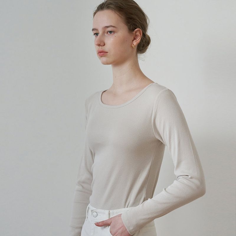Daily ribbed slim t-shirt