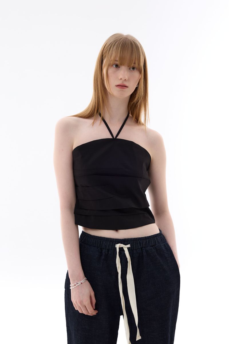 MELLIFLUOUS STRING TUBE TOP / BLACK