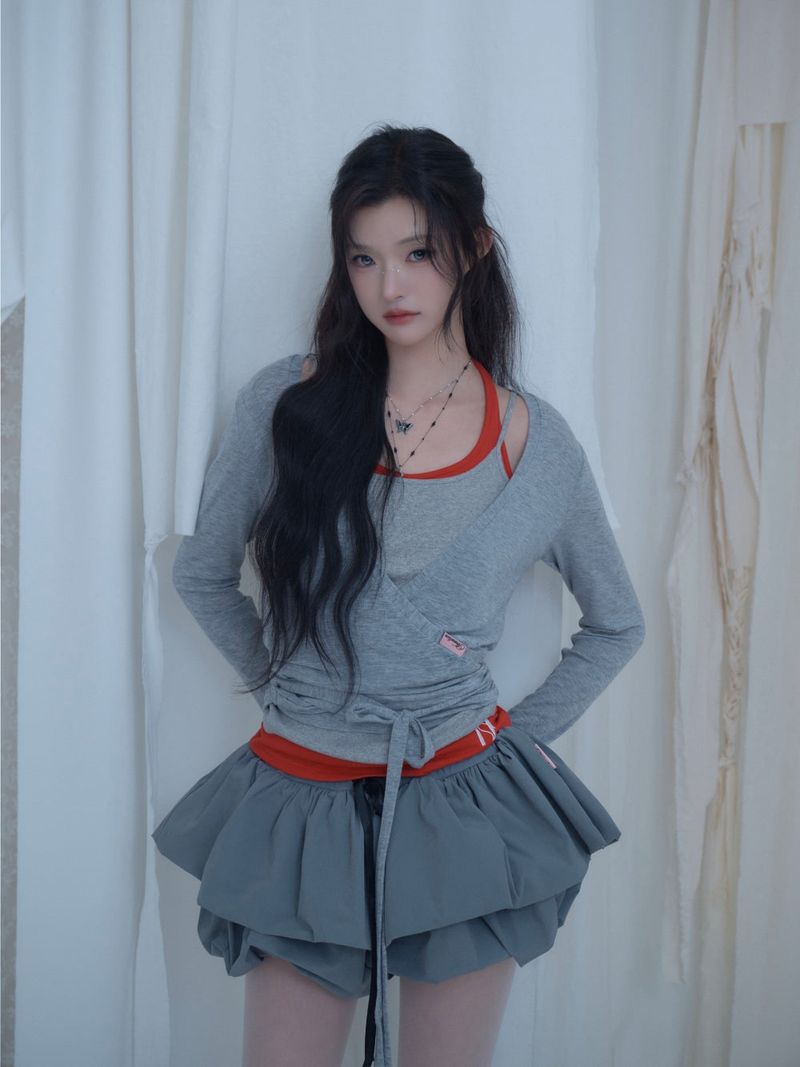 Swan Sheer Wrap Cardigan