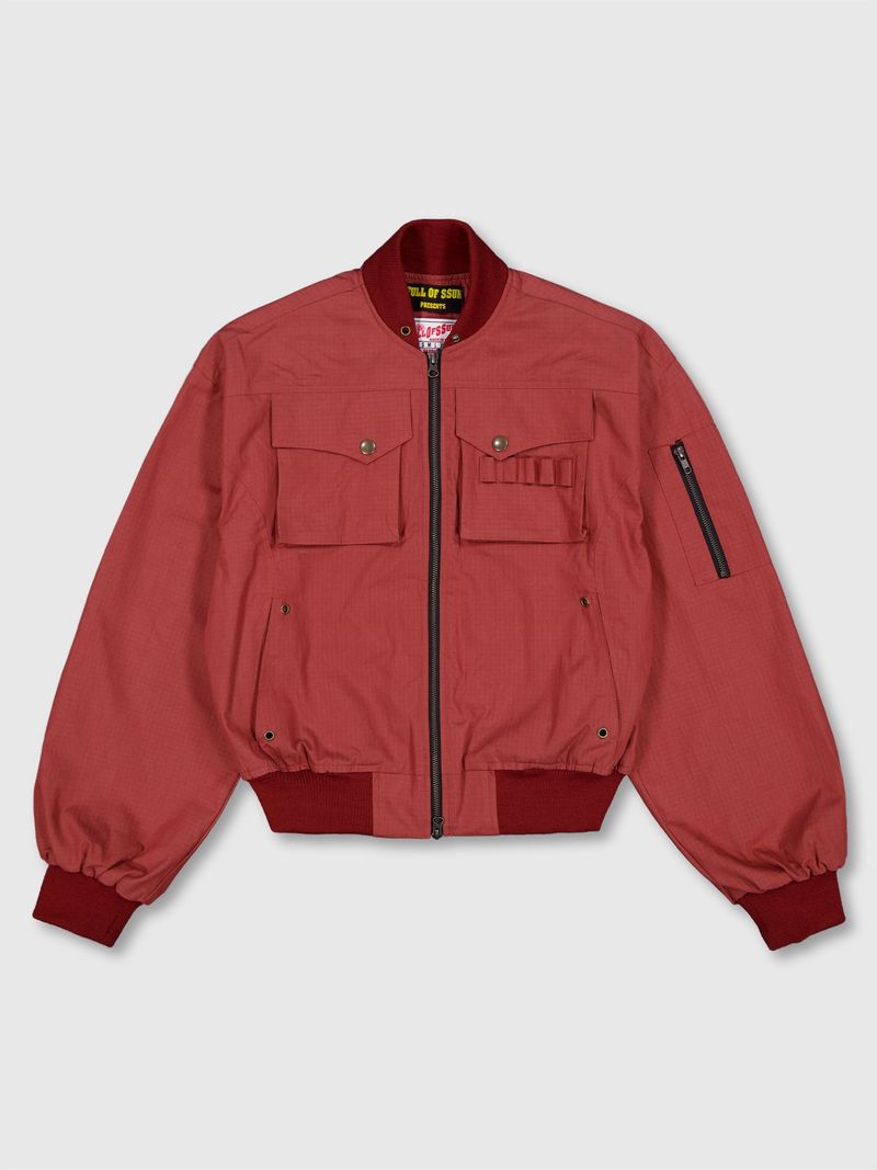Ripstop Bomber Jacket (Red)