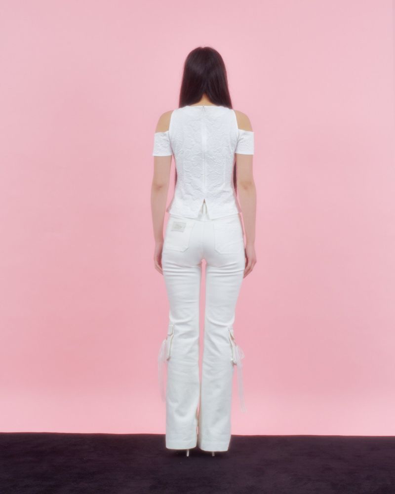 ROSE HALTER BLOUSE [WHITE]