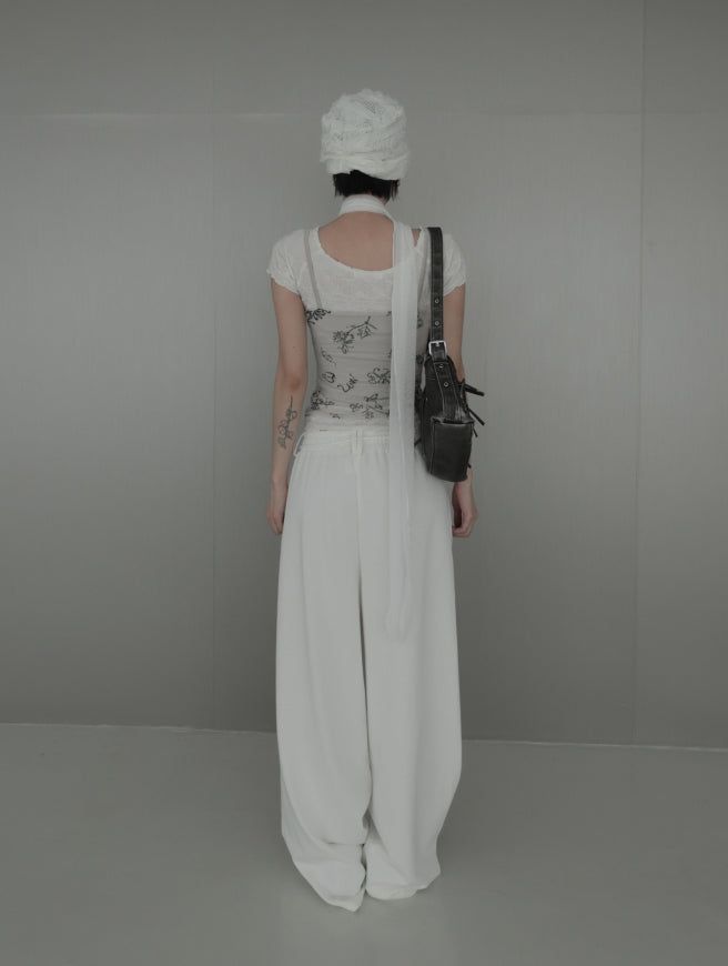 Fray Cutout Sweatpants