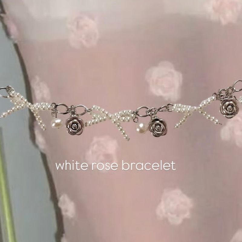 White rose bracelet