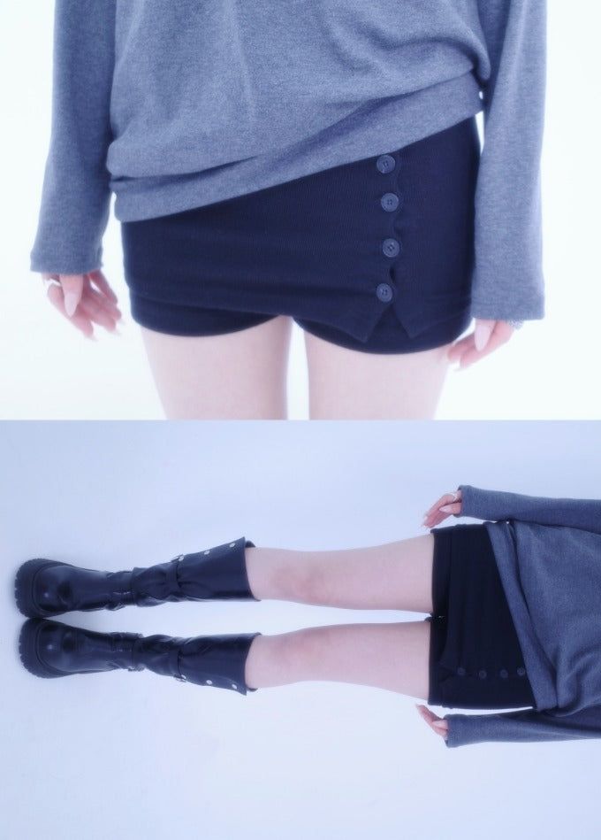 myorang（ミョラン）の「マグネットスナップショートパンツ (2color)（Pants）」