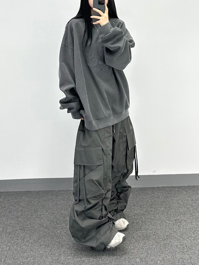 shirring strap cargo pants
