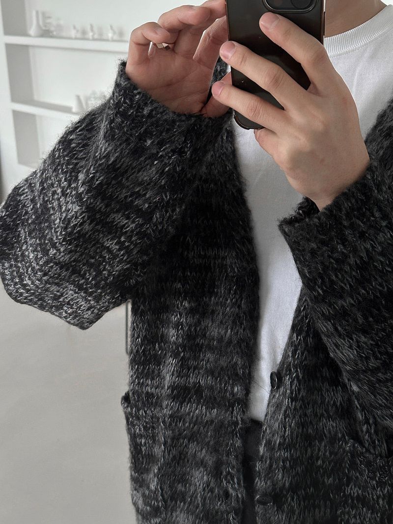 Acon Mohair Brush Cardigan (3color)