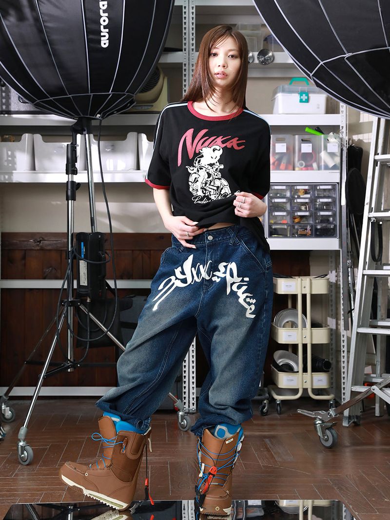 GRAFFITY DENIM PANTS (INDIGO)