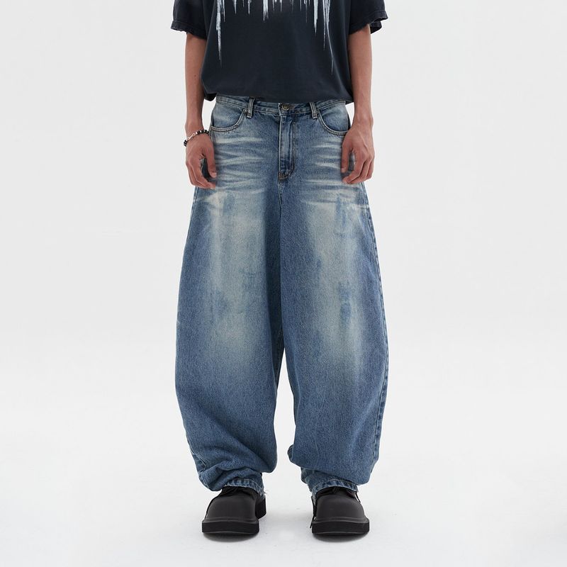 DNSR（ディーエヌエスアール）の「awesome baggy denim pants blue（Pants）」