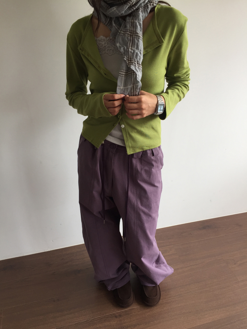 Boya String Button Pants (2color)