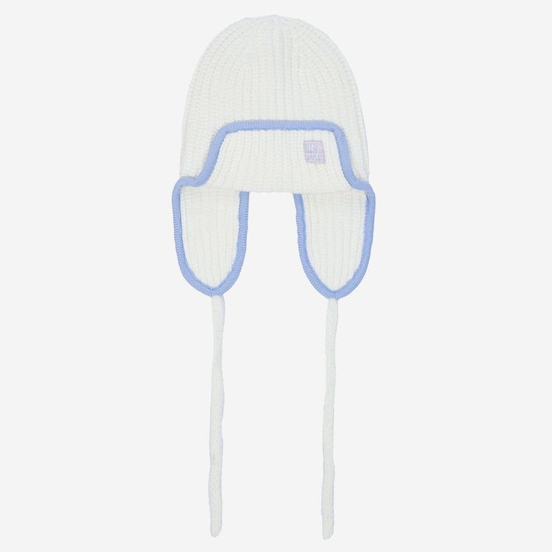 Edge Ear Flap Beanie (Cream)