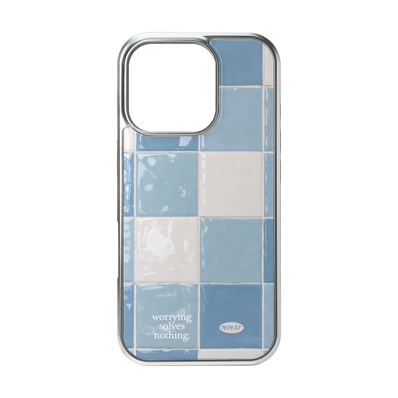 murmursroom（マーマーズルーム）の「(silver frame) holiday epoxy bumper case (tile 01)（Smartphone Accessories）」
