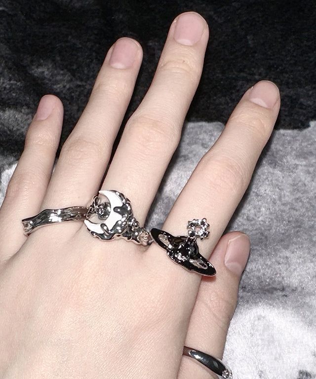 White Moon Ring