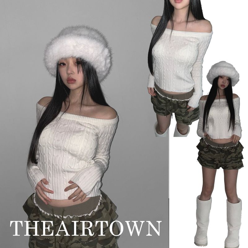 THEAIRTOWN（ザエアータウン）の「railey slim kint (3 color)（Tops）」