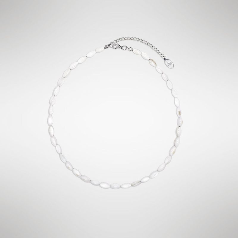 RANDOMOFF（ランダムオフ）の「Bohemian sage Necklace [somke white]（Accessories）」