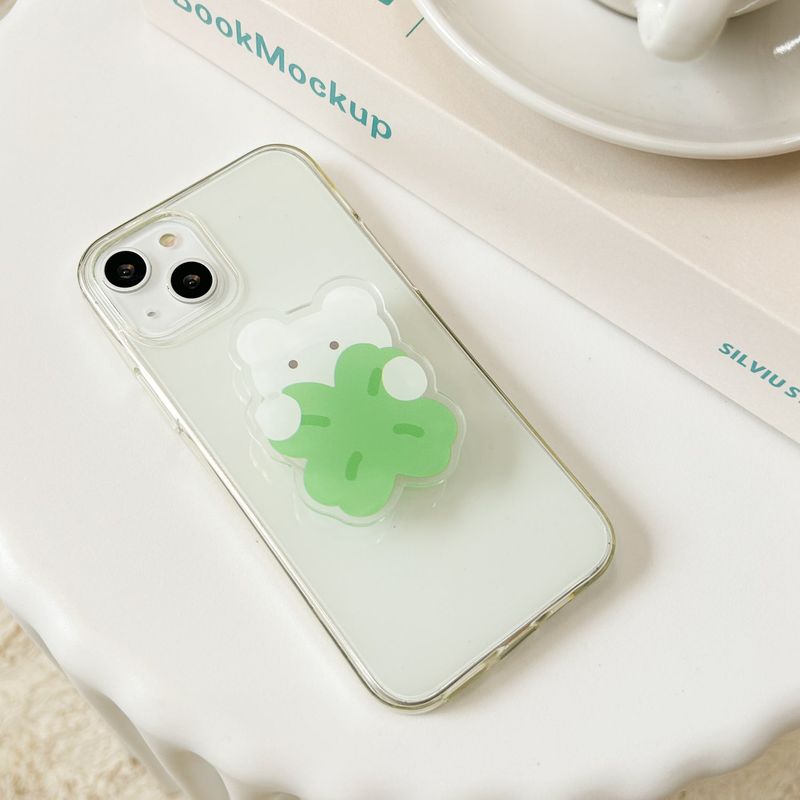 [Smart-grip] クローバーベアスマホグリップ