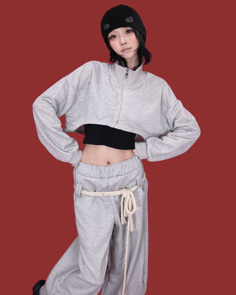 loop wide banding pants