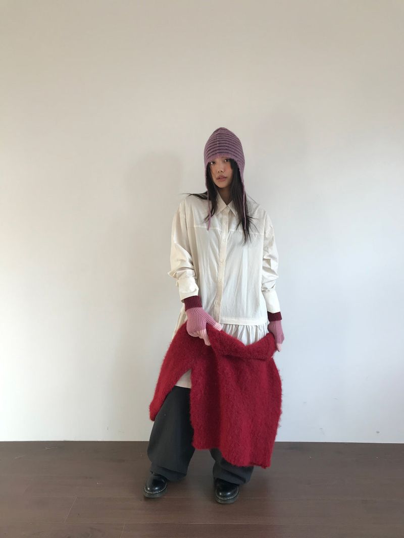 low-key shirt dress (2color)