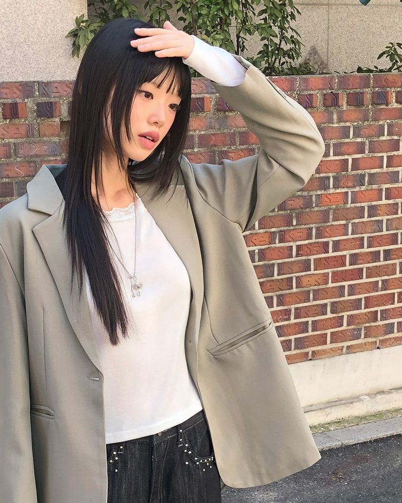 Visi lapel Collar Oversized Blazer Jacket