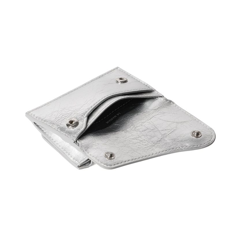 DOT Saddle Keyring Coin & Card Wallets silver