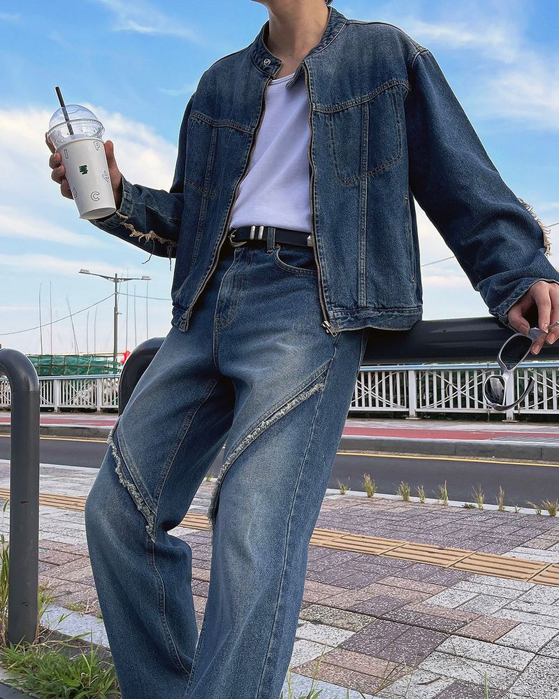 HD County Slit Denim Jacket
