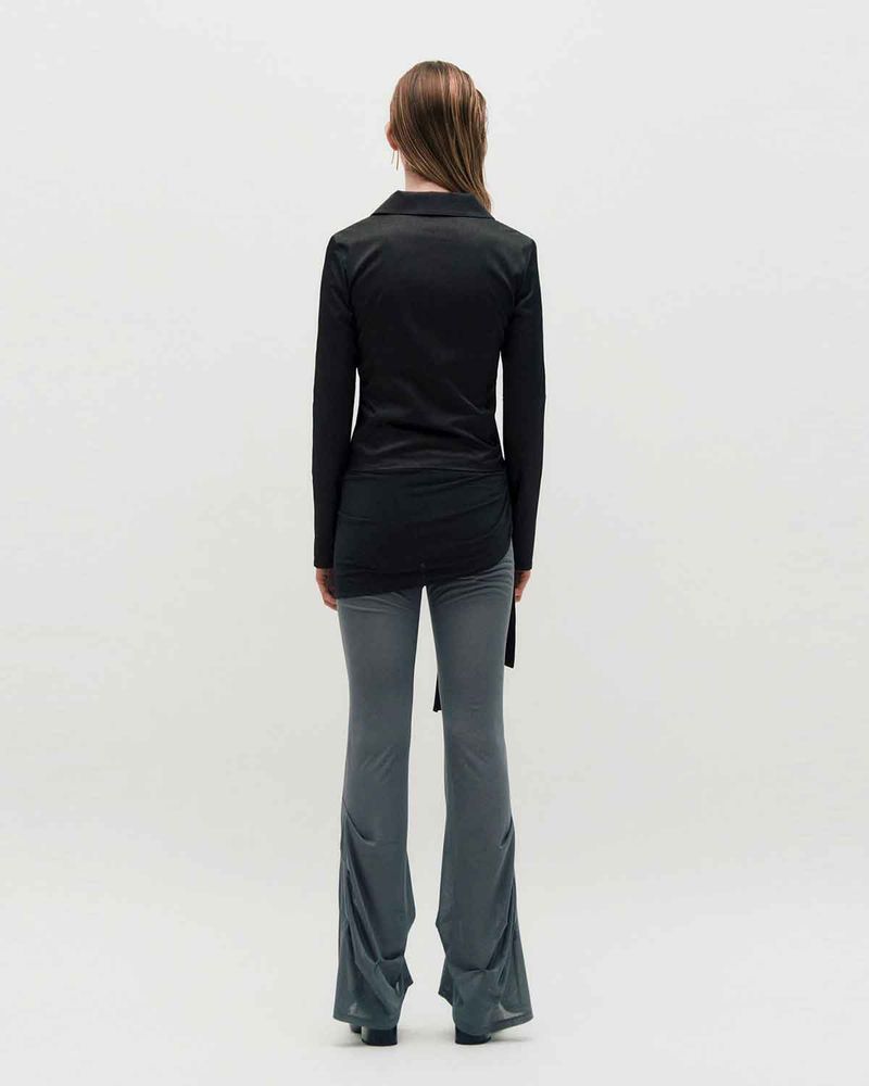 Layered Wrap Tie _ BLACK