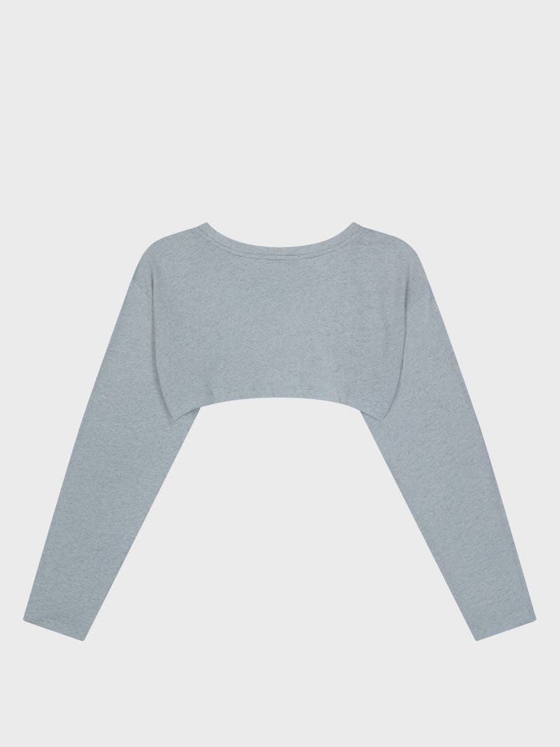 Cotton Cropped Top_Skyblue
