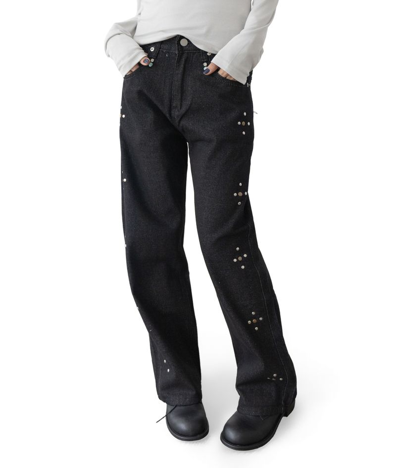 Mandy Studded Straight Pants