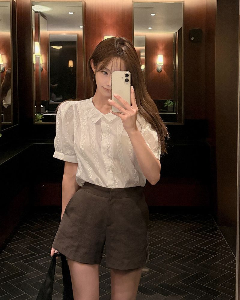 MAYBINS(メイビンス)の「Hentry short‑sleeve blouse(Tops)」