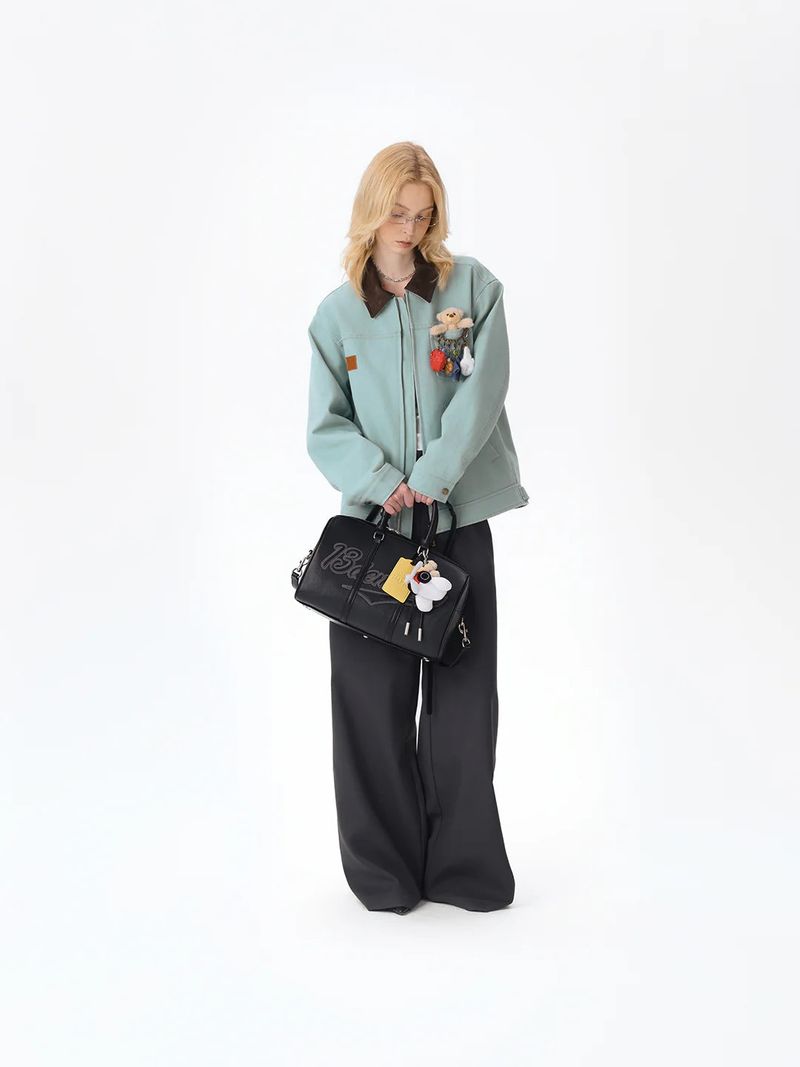 13DE MARZO（トレセ・デ・マルゾ）の「13DE MARZO Pilot Bear Travel Bag Smal Black（Bags）」