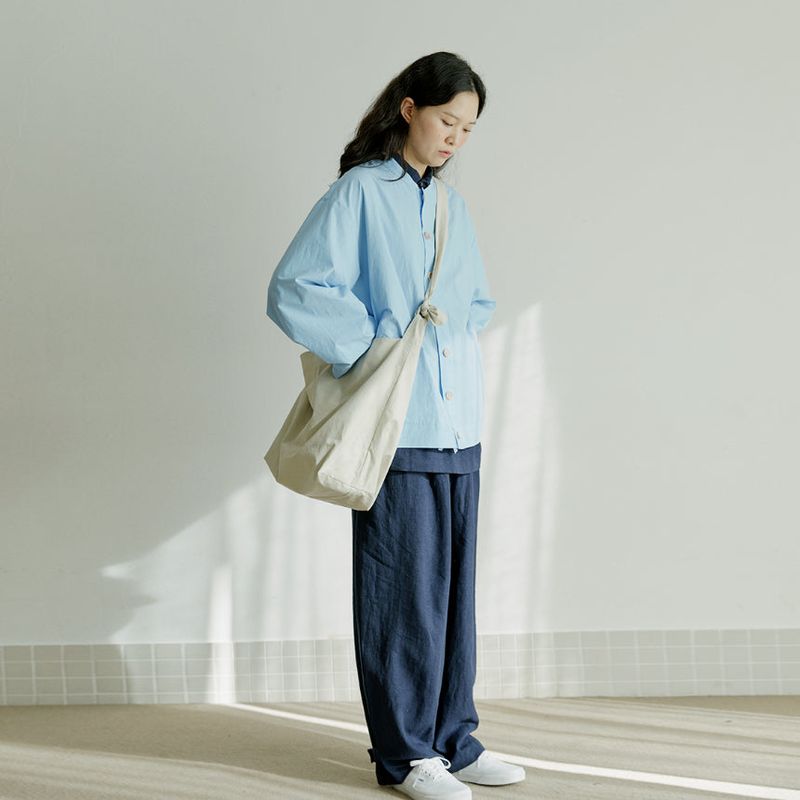 unisex stadium jacket sky blue