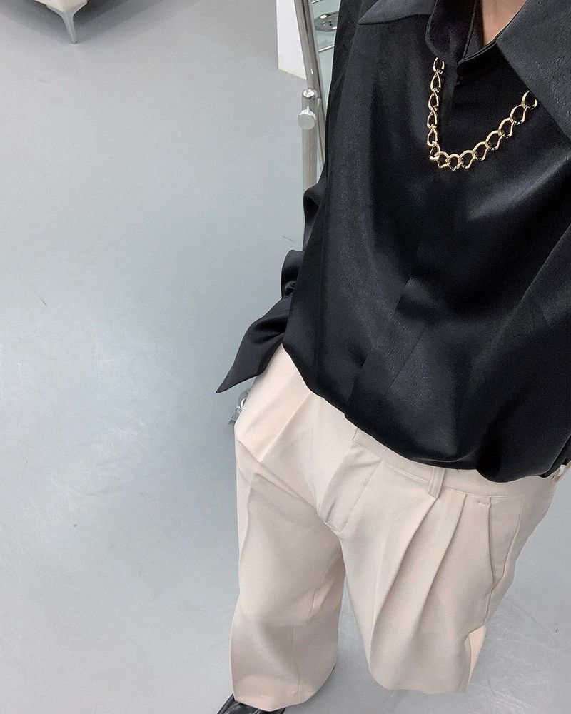 90's Meredith Twotuck Wide Slacks (3 colors)