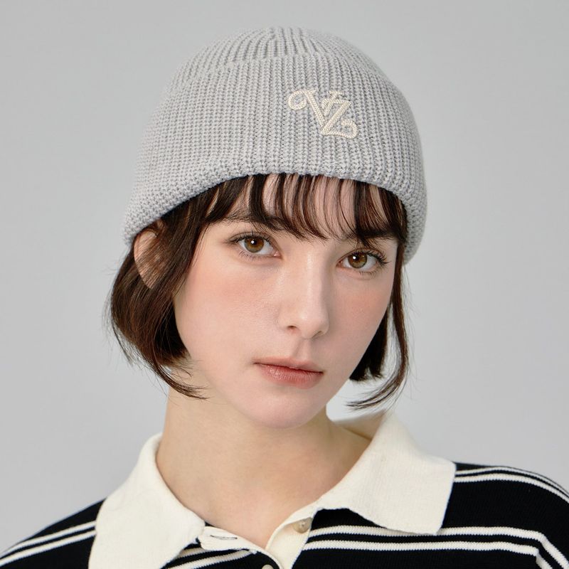 Leaf VZ Logo Washed Beanie / Gray