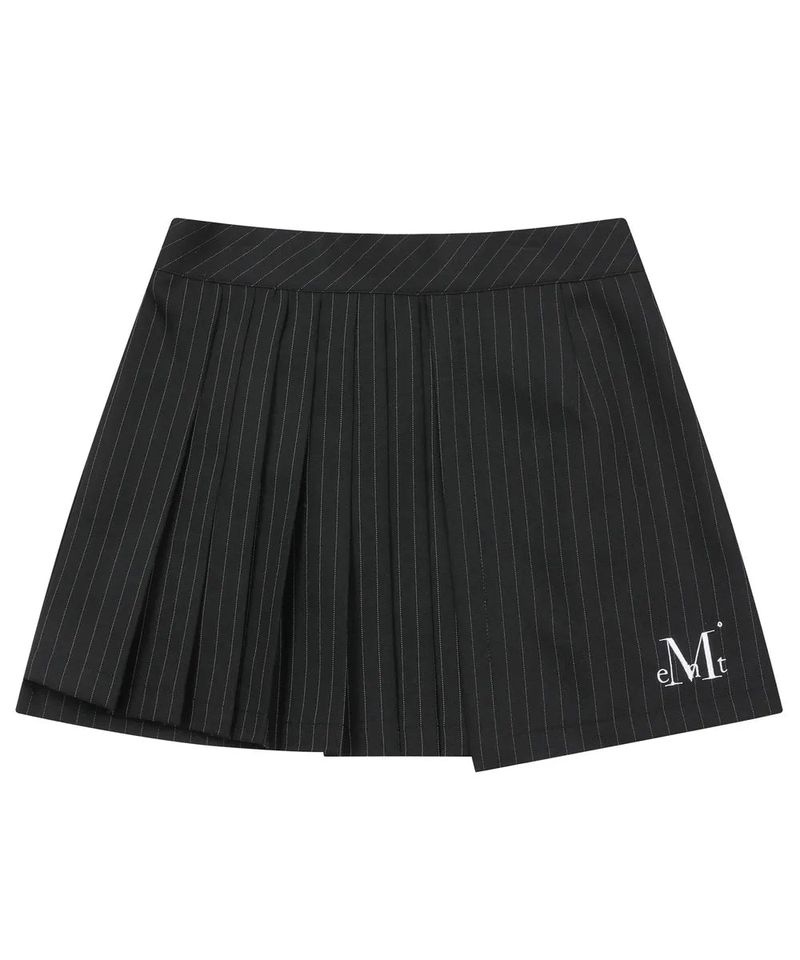 MUCENT（ムセント）の「FLINT STRIPE HALF PLEATED SKIRT（Skirts）」
