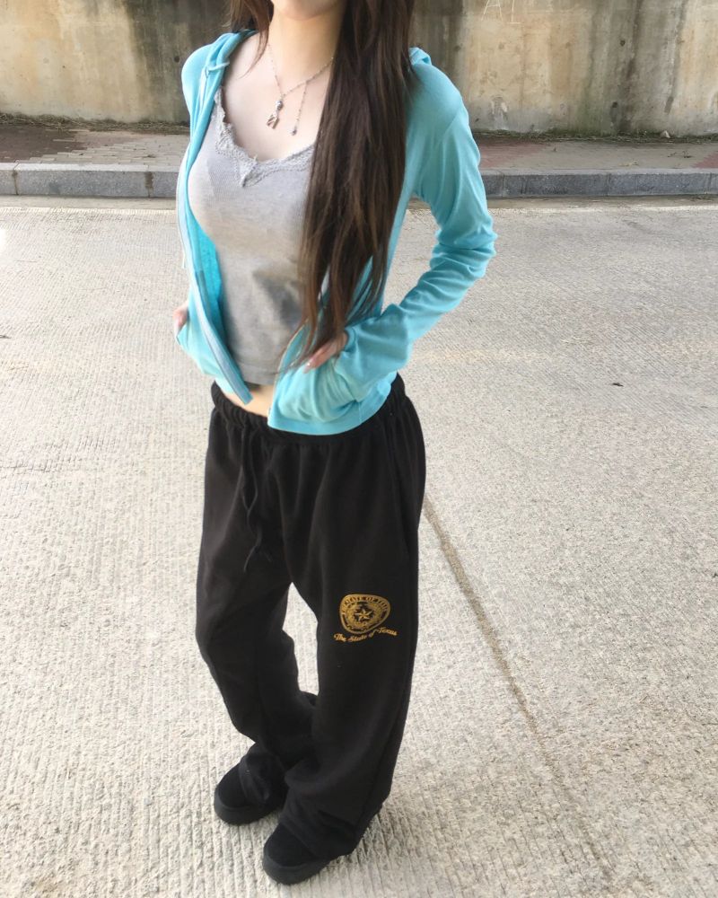 Warmer crop hood jumper