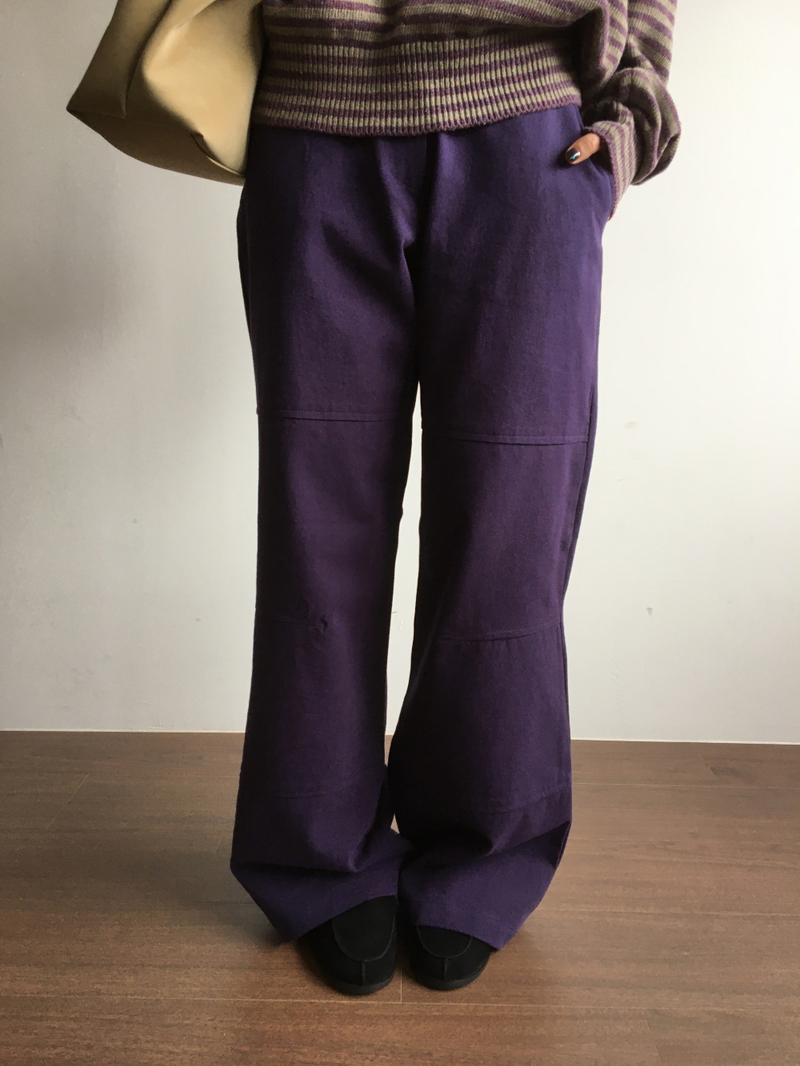 Tri-semi bootcut pants (3color)