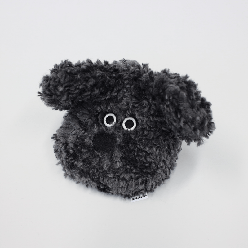 PAPA.GO.PAPA Black Sesame Piz Poodle Pouch Keyring