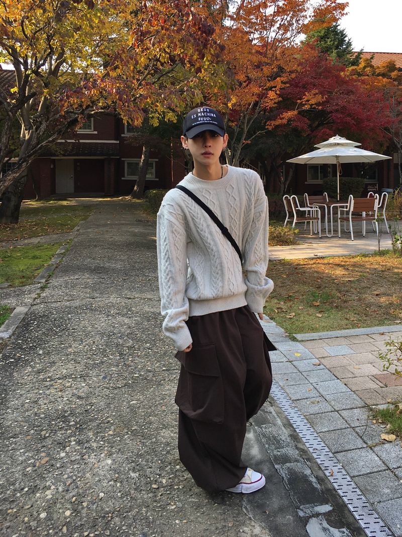 Leak Cotton Big Cargo Pants 3C
