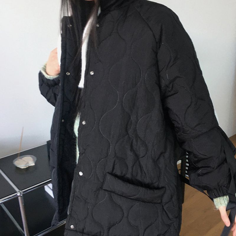 Naka fur lining boxy quilted padded jumper