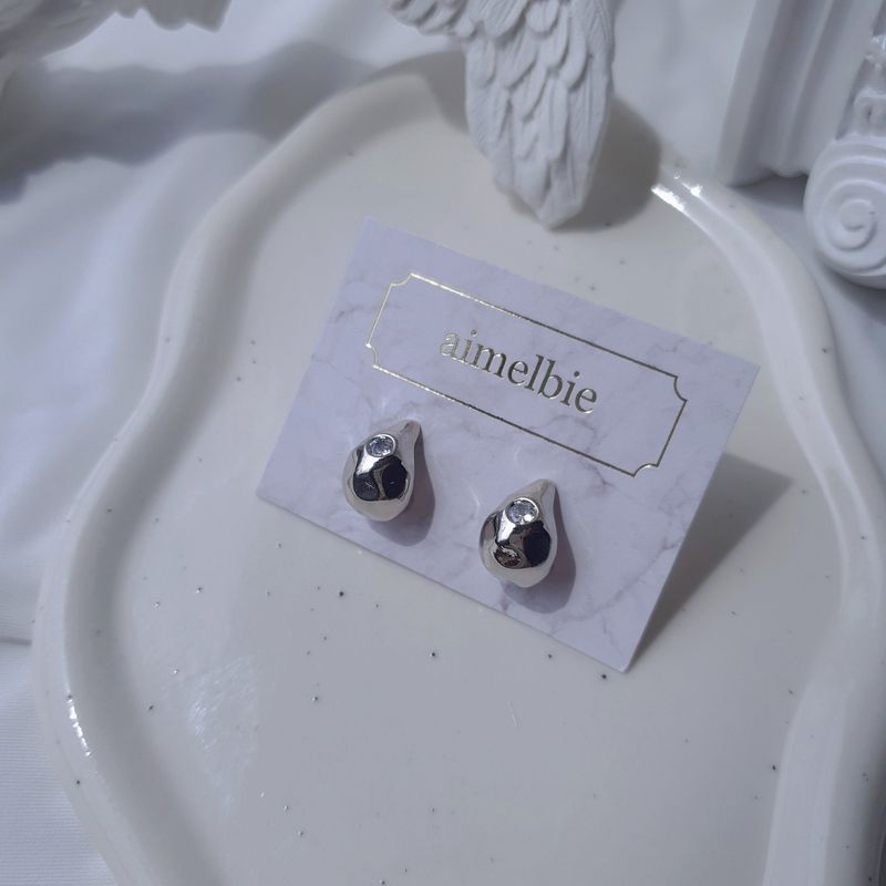 [VIVIZ シンビ Piercing] メテオペブルピアス - Silver Color
