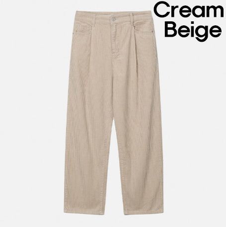 Eric One Tuck Corduroy Wide Pants