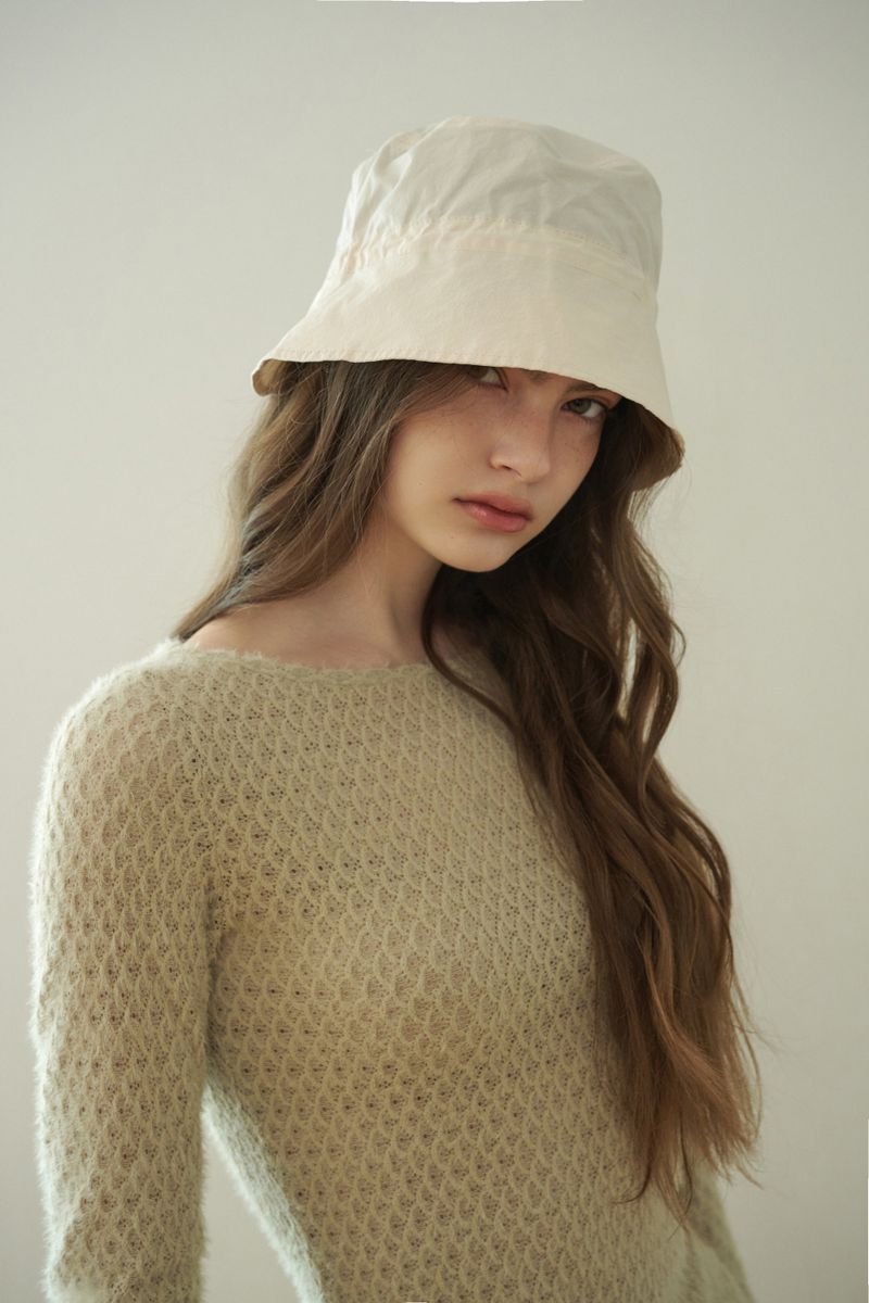 PERZ bucket hat_ivory