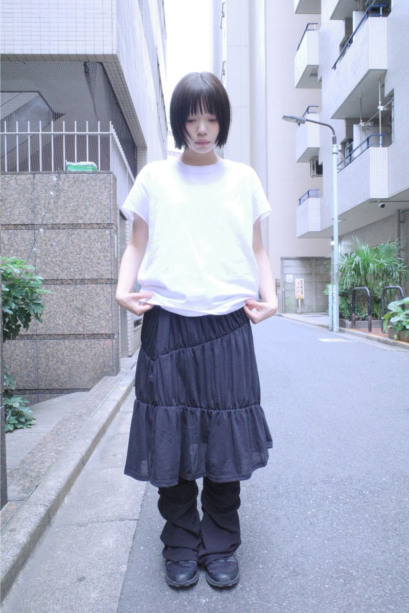 rush shirring skirt pt (2color)